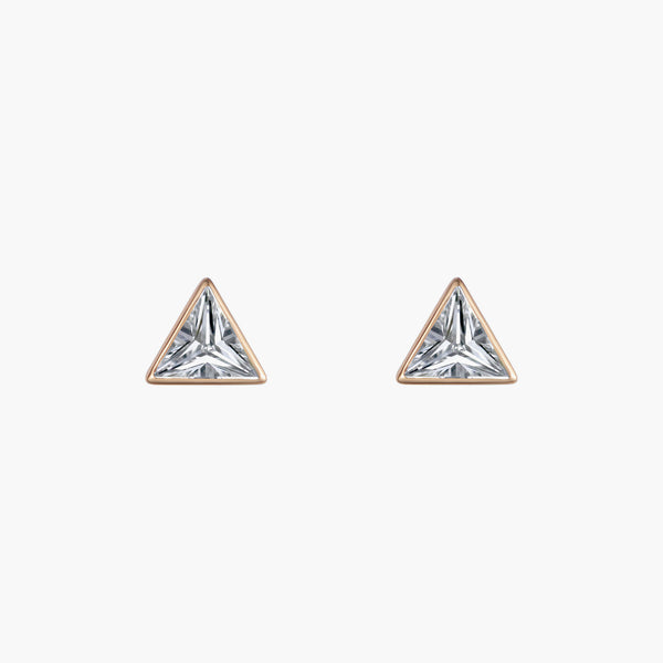 Mono Paperclip earring in white gold