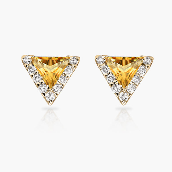 Mono Paperclip earring in white gold
