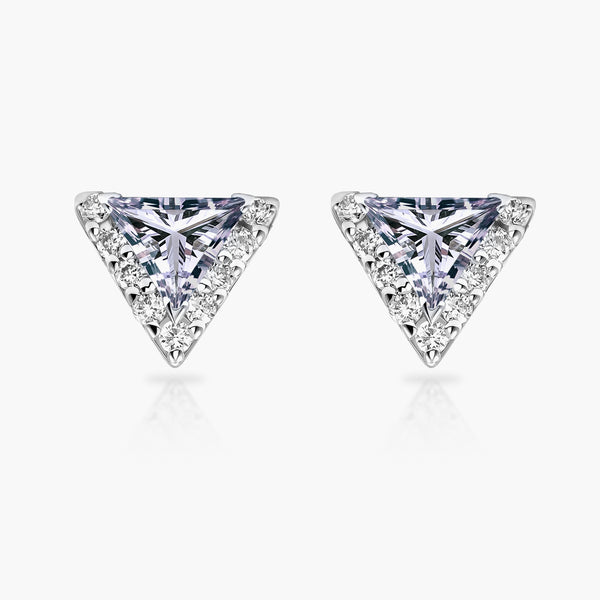 Mono Paperclip earring in white gold