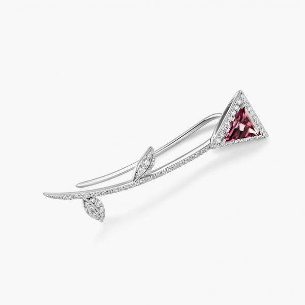 Mono Paperclip earring in white gold