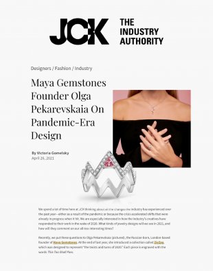 Maya Gemstones Founder Olga Pekarevskaia On Pandemic-Era Design